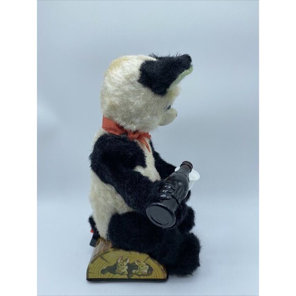 1950’s Vintage Battery Operated Panda Bear Pouring Drink Tin Litho Toy Untested - Picture 5 of 16